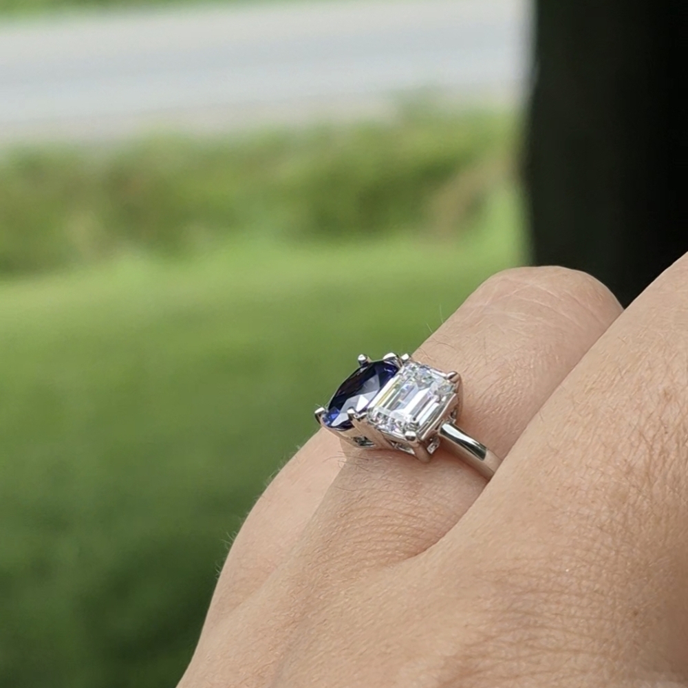 925 Sterling Silver Cz Ring Size 7